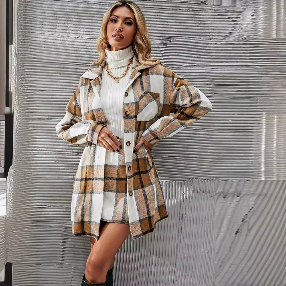 H&M Womens Fashion Plaid Skirt and Jacket Set No Top Included